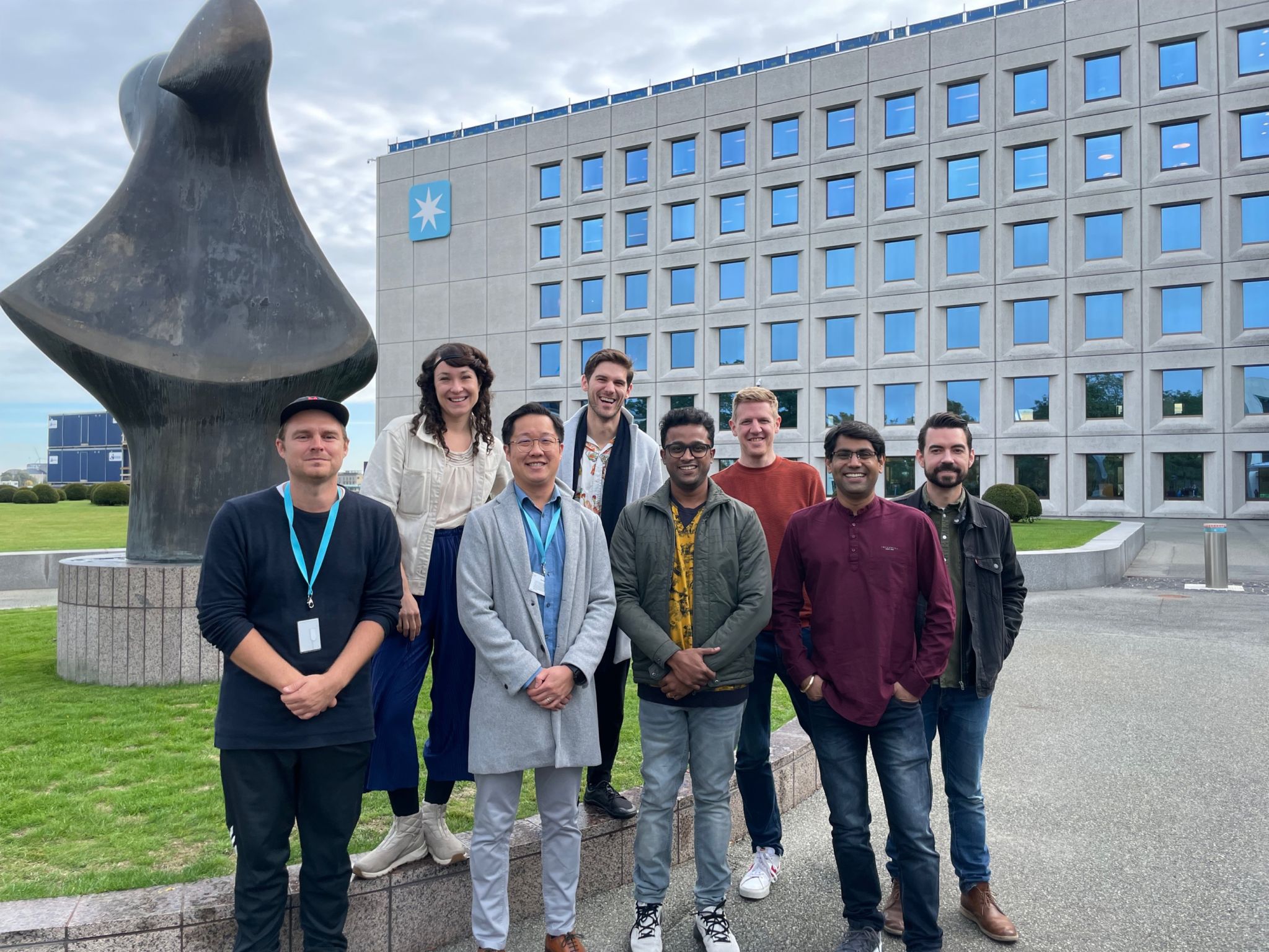 Leo Wan with the Maersk team